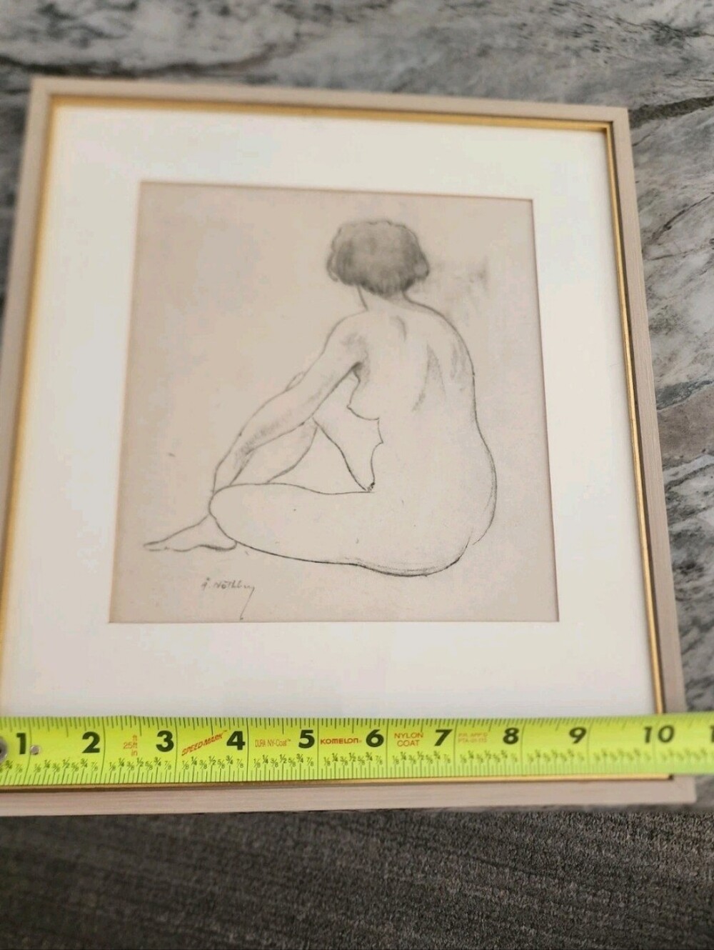 Nude Woman Sketch By Well Known Swedish Artist åke nothberg” - Picture 7 of 16